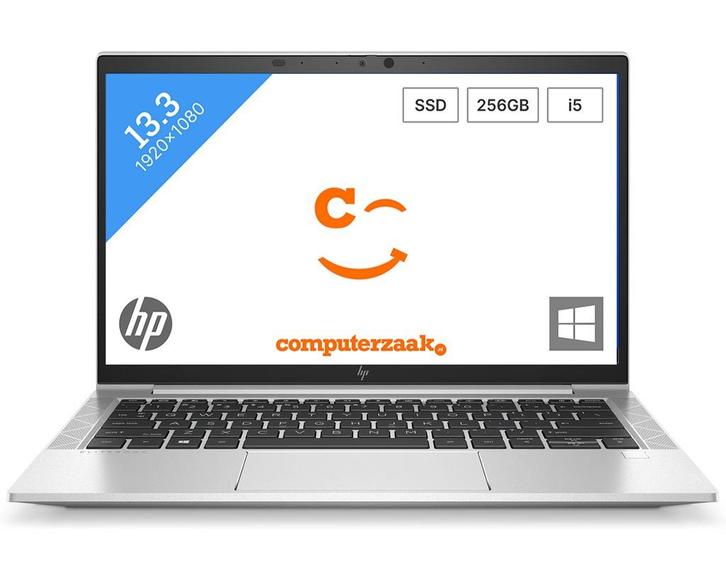 HP EliteBook 830 G8/Intel Core i5 2.4GHz/16GB/256GB M.2 NVMe, Computers en Software, Windows Laptops, Refurbished, 13 inch, 2 tot 3 Ghz