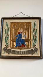 Oude Cloisonné tegel DRENTHE Delft Porceleyne Fles 1940, Antiek en Kunst, Antiek | Keramiek en Aardewerk, Verzenden