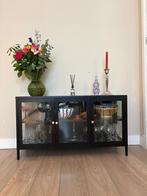 Dressoir, wandkast zwart, Huis en Inrichting, Kasten | Wandmeubels, Ophalen, Met deur(en), Zo goed als nieuw, Minder dan 150 cm