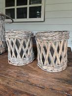 Rotan windlichten, Tuin en Terras, Bloempotten, Overige materialen, Gebruikt, Rond, Ophalen of Verzenden
