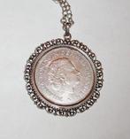 Ketting Hanger Munt Gulden Zilveren Tientje 1970, Verzenden, Zo goed als nieuw, Zilver, Zilver