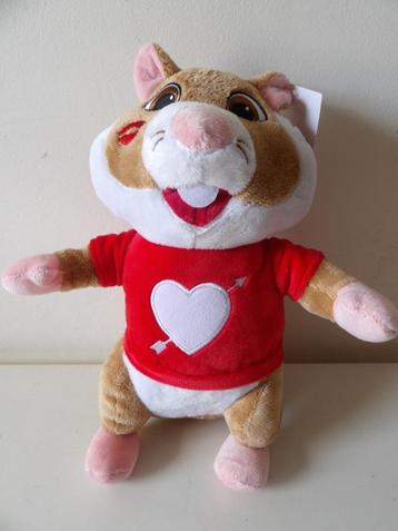 nieuw met kaartje AH knuffel hamster hart op trui 5300867  beschikbaar voor biedingen