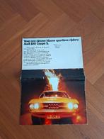 AFFICHE-FOLDER AUDI 100 COUPÉ S 1970, Ophalen of Verzenden, Gelezen, Audi