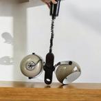 Vintage hanglamp DIJKSTRA met 2 lichtpunten, Ophalen, Kunststof, Minder dan 50 cm