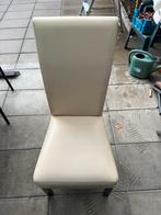 Eetkamerstoelen - Set van 6, Ophalen, Gebruikt, Wit, Leer