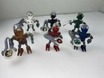 6 Bionicle Matoran, 8607 t/m 8612. Verzenden is mogelijk beschikbaar voor biedingen