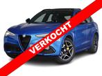 Alfa Romeo Stelvio 2.0 T AWD Veloce | Panoramadak | keyless, Auto's, Automaat, 4 cilinders, Blauw, Leder