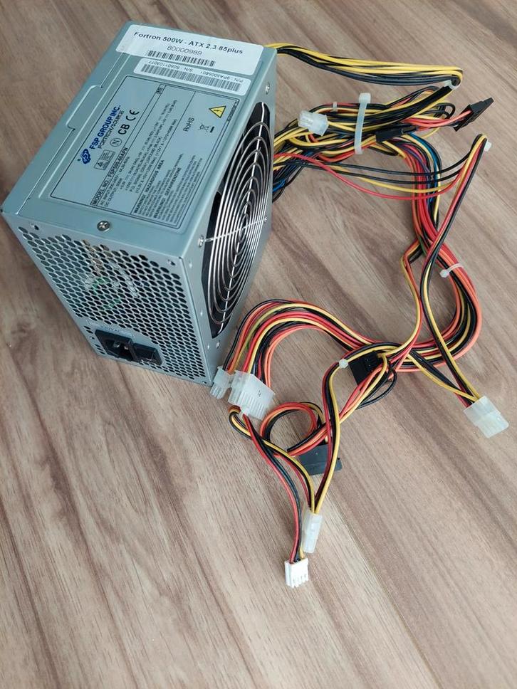 Fortron 500W ATX 2.3 Voeding - Zo Goed Als Nieuw, Computers en Software, Interne voedingen, Zo goed als nieuw, Ophalen of Verzenden