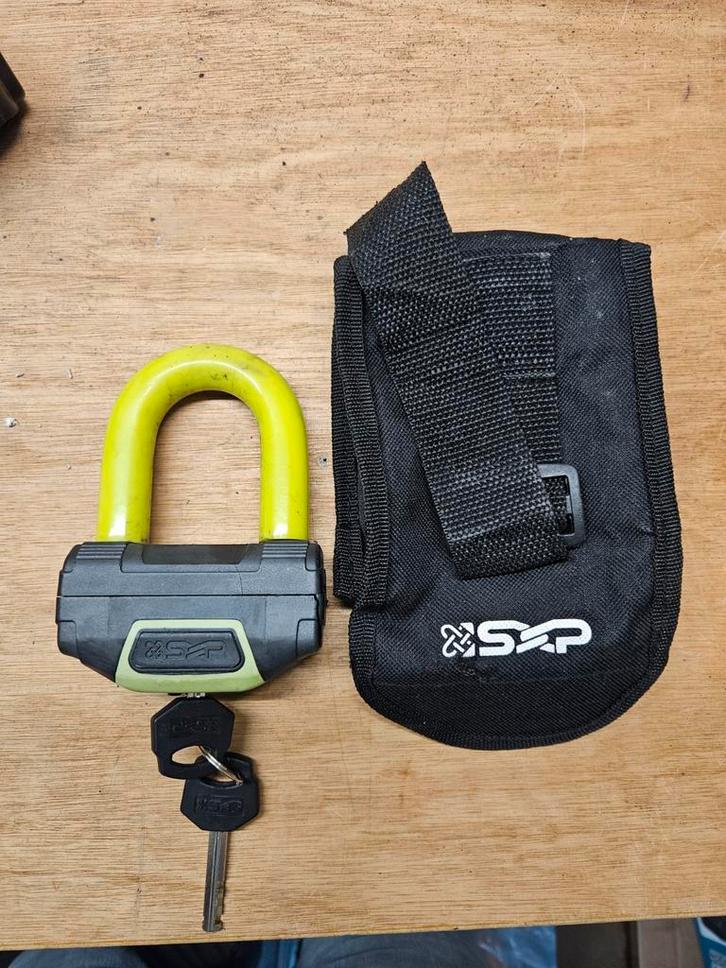 SXP Schijfremslot met 2 Sleutels + Tasje en koort, Motoren, Accessoires | Sloten, Zo goed als nieuw, Ophalen of Verzenden