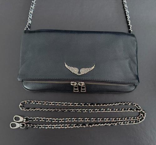 Zadig & Voltaire Rock clutch zwart, Sieraden, Tassen en Uiterlijk, Tassen | Damestassen, Nieuw, Schoudertasje, Zwart, Ophalen of Verzenden
