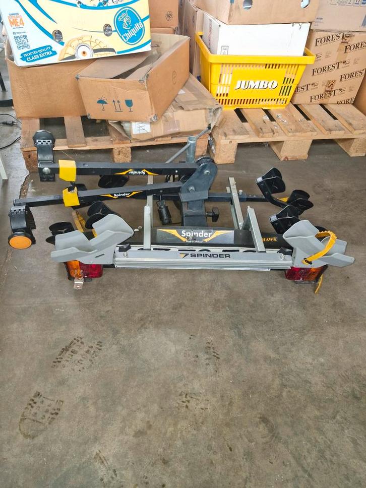 Spinder Hawk 7 Fietsendrager Trekhaak, Auto diversen, Fietsendragers, Gebruikt, Trekhaakdrager, 2 fietsen, Ophalen