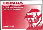 Honda XR600 R Fahrer Handbuch (3059z), Ophalen of Verzenden, Honda