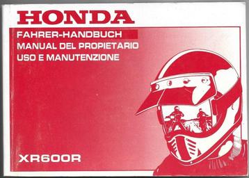 Honda XR600 R Fahrer Handbuch (3059z) beschikbaar voor biedingen