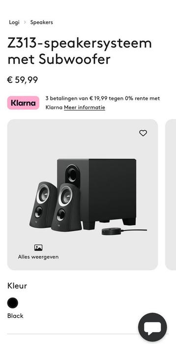 Z313 logitech speakers met subwoofer nieuw 2.1 beschikbaar voor biedingen