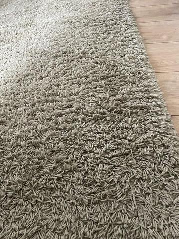 Ikea vloerkleed beige hoogpolig 195x133 cm