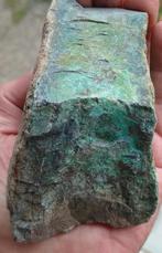 Blauwe Chalcedoon met Malachiet, Bolivia, Ophalen of Verzenden, Mineraal