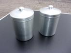 grijze potjes / blikjes, Ophalen of Verzenden, Zo goed als nieuw