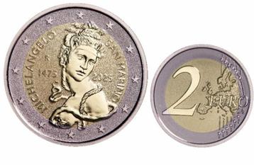 2 euro San Marino “Michelangelo‘’ Reverse Proof 2025 beschikbaar voor biedingen
