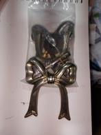 2x Drapeerhaken Bronskleurig Strik - Nieuw 10.5 x9 cm, Ophalen of Verzenden, Nieuw