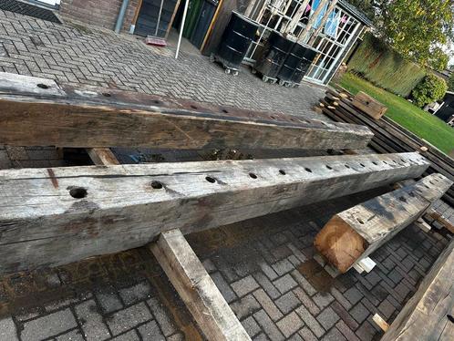 Hardhouten Balk - 6 Meter, Doe-het-zelf en Verbouw, Hout en Planken, Gebruikt, Balk, Overige houtsoorten, 300 cm of meer, 50 mm of meer