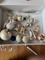 Doos met 18 antieke glazen kerstballen, Ophalen of Verzenden, Zo goed als nieuw
