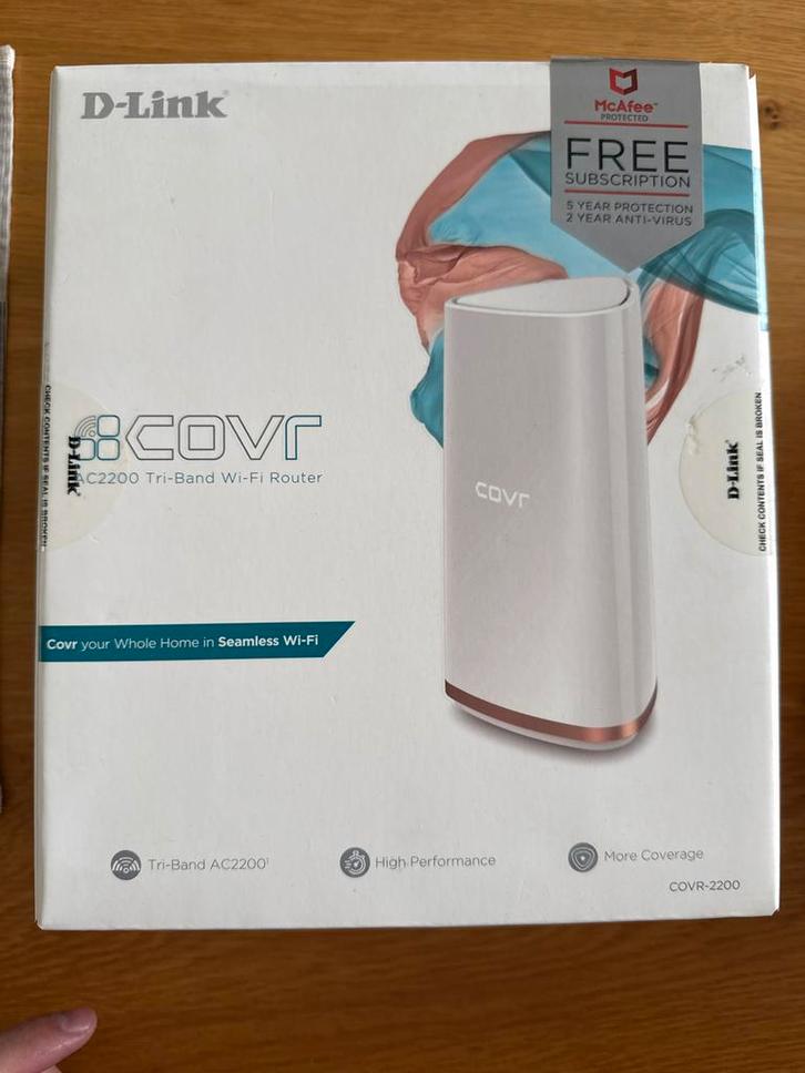 D-Link COVR-2200 Tri-Band WiFi Router, Computers en Software, Routers en Modems, Zo goed als nieuw, Router, Ophalen of Verzenden