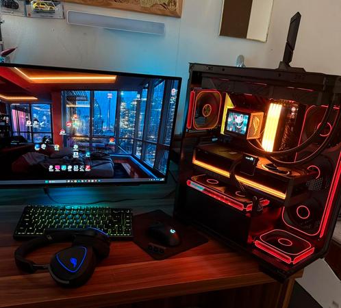 Almost new game set (RTX 5080) (RYZEN 7x3D) (OLED MONITOR), Computers en Software, Desktop Pc's, Zo goed als nieuw, 4 Ghz of meer