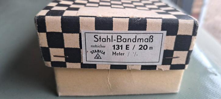 Stabila Staalband Meetlint 20m, Antiek en Kunst, Antiek | Gereedschap en Instrumenten, Ophalen of Verzenden
