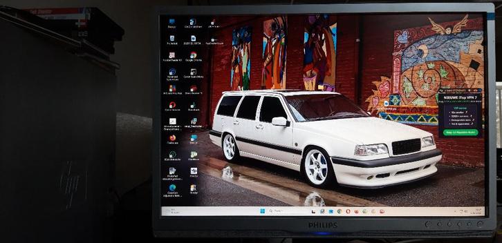Philips 22 inch Monitor, Computers en Software, Monitoren, Zo goed als nieuw, 60 Hz of minder, DVI, Gaming, Hoofdtelefoonaansluiting