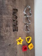 Koekvormpjes - Letters, Hartjes, Ster, Ophalen of Verzenden, Gebruikt