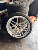 19 inch velgen + bijna nieuwe banden audi A4, Auto-onderdelen, Banden en Velgen, 245 mm, Banden en Velgen, Ophalen, 19 inch