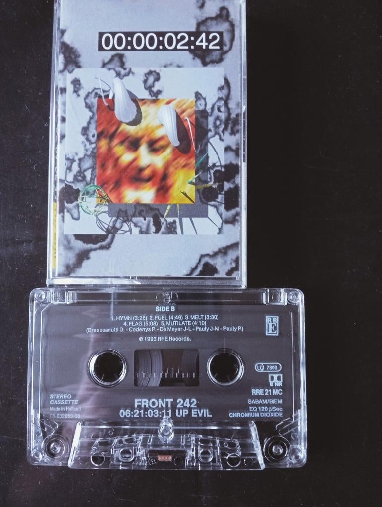 Front 242 - Up Evil Cassette - Origineel, 1 bandje, Dance, Ophalen of Verzenden, Zo goed als nieuw