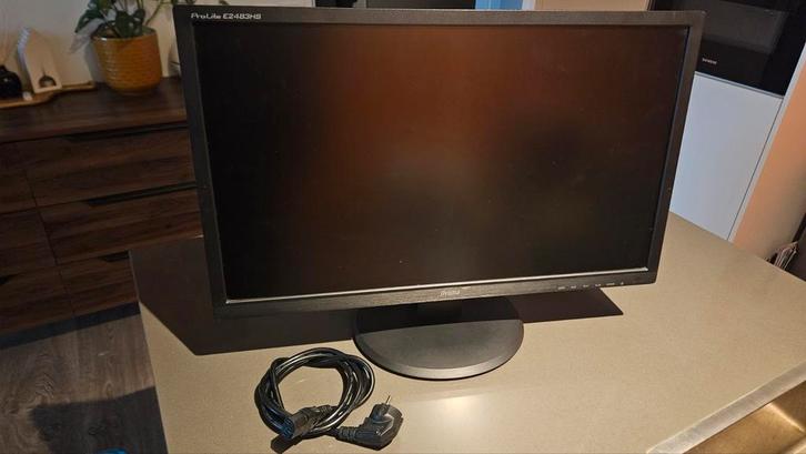 Iiyama ProLite E2483HS 24 inch monitor, Computers en Software, Monitoren, Gebruikt, 60 Hz of minder, DVI, HDMI, VGA, Gaming, Ingebouwde speakers