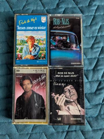 4 cassettebandjes Rob de Nijs  beschikbaar voor biedingen