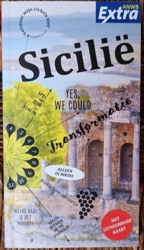 Sicilië ANWB Extra reisgids - uitgave 2024 - met grote kaart, Boeken, Reisgidsen, Zo goed als nieuw, Reisgids of -boek, Europa