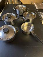 HEMA Pannenset - Complete set!, Huis en Inrichting, Keuken | Potten en Pannen, Gebruikt, Inductieplaat, Pannenset, Ophalen of Verzenden