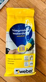Voegmiddel Waterdicht Weberfinish grijs 4kg - Nieuw, Ophalen, Overige typen, Nieuw, Minder dan 20 cm
