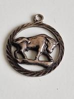 Vintage zilveren sterrenbeeld hanger, stier, Overige voorstellingen, Verzenden, Zo goed als nieuw, Zilver
