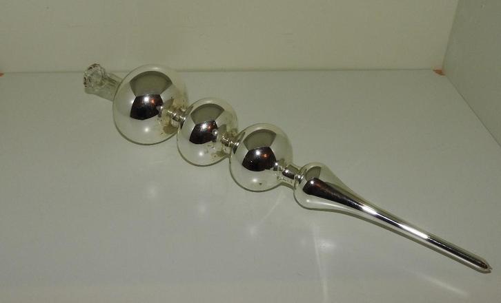 Prachtige oude zilveren kerstboom piek extra groot formaat, Diversen, Kerst, Zo goed als nieuw, Ophalen