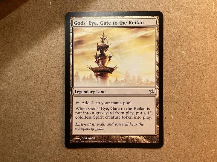 1x Gods' Eye, Gate to the Reikai [164/165] (Near Mint), Hobby en Vrije tijd, Verzamelkaartspellen | Magic the Gathering, Zo goed als nieuw