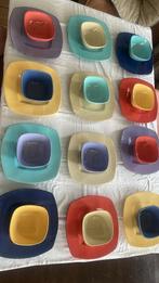 kleurig servies Todo Mundo Italy 24-delig 12 persoons, Huis en Inrichting, Keuken | Servies, Keramiek, Ophalen of Verzenden, Zo goed als nieuw