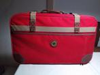 Rode Vintage koffer, Sieraden, Tassen en Uiterlijk, Koffers, Gebruikt, Ophalen of Verzenden