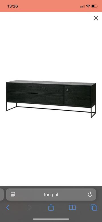 Tv-meubel Woood Silas - zwart - 180