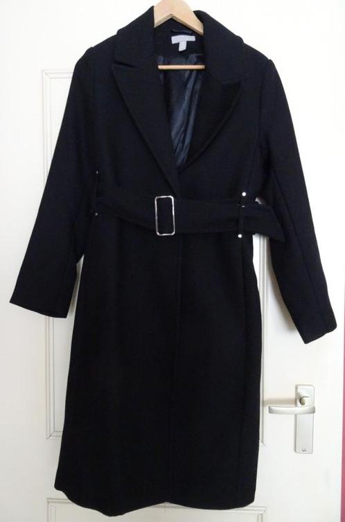 Zwarte mantel * zwarte jas * Maat 40, Kleding | Dames, Jassen | Winter, Zo goed als nieuw, Maat 38/40 (M), Zwart, Ophalen