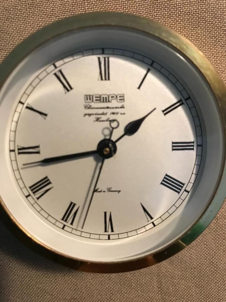 WEMPE maritieme klok, Watersport en Boten, Accessoires en Onderhoud, Zo goed als nieuw, Interieur en Kussens, Ophalen of Verzenden