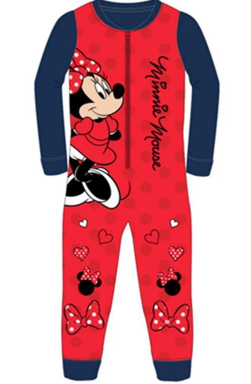 Minnie Mouse Onesie - Rood - 92/98 - 116/128 - Disney, Kinderen en Baby's, Kinderkleding | Maat 92, Nieuw, Meisje, Overige typen