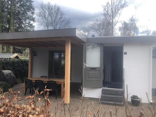 Nette stacaravan op camping in Harskamp, Caravans en Kamperen, Stacaravans, tot en met 4, Ophalen