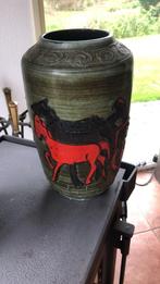 Puntgave scheurich keramiek vaas 517-30 paarden wagen, Antiek en Kunst, Ophalen of Verzenden