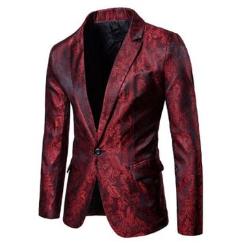 Heren rood paisley colbert mannen rode blazer jasje bloemen beschikbaar voor biedingen