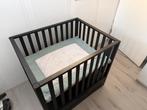 Zwarte babybox met lade incl Baby’s only boxkleed, Kinderen en Baby's, Boxen, Ophalen, Zo goed als nieuw, Lade